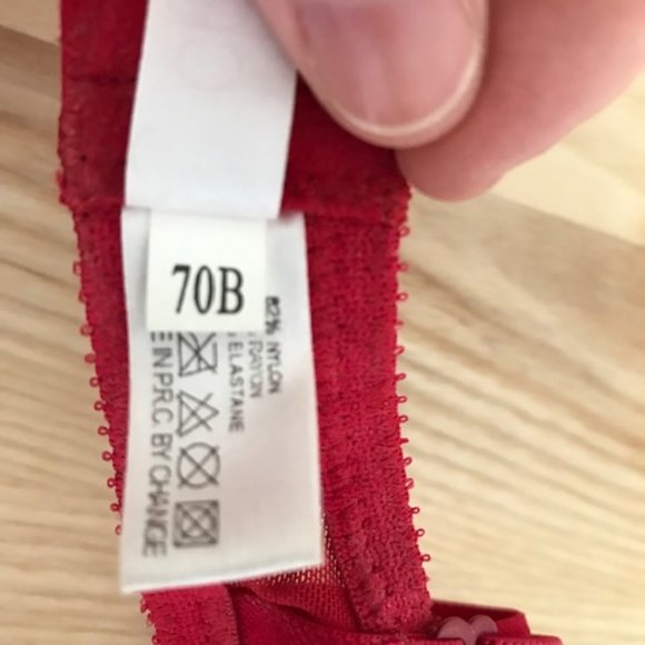 Red Lace Push-up Bra NWOT ~ 32B - Picture 12 of 12